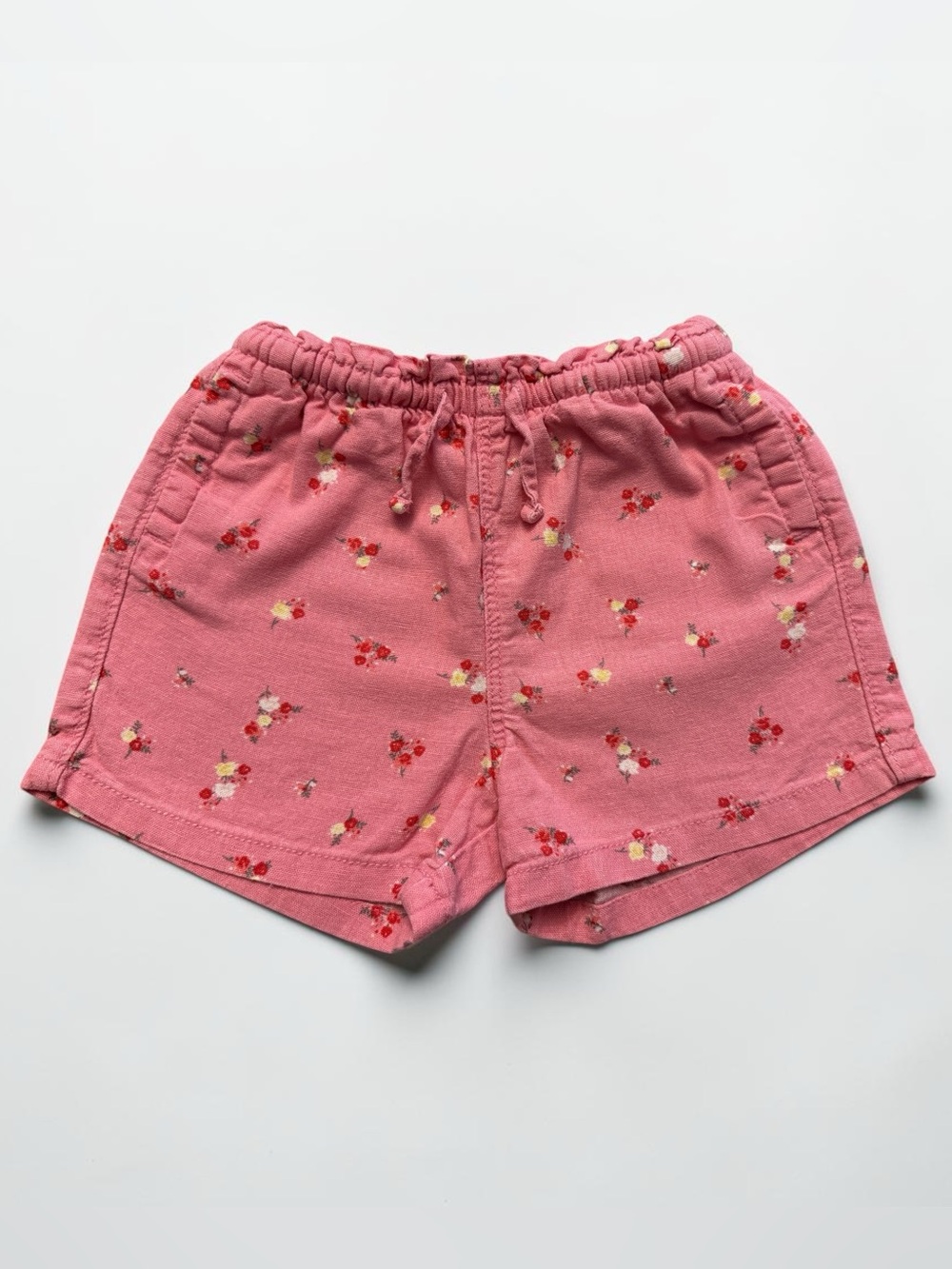 H&M Pink Floral Drawstring Kids Shorts